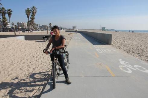 Sandrine à Venice Beach